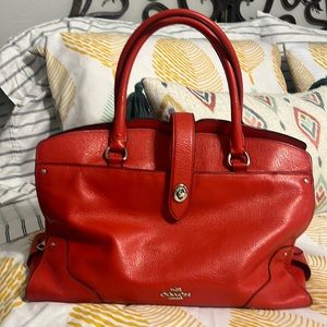 Coach pebbled Leather Large satchel